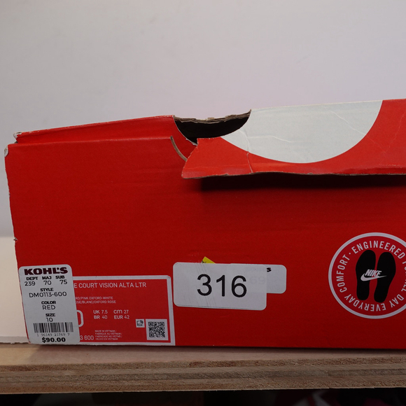 Women's Nike Court Vision Alta Platform Sneakers Pink White Size 10 NIB - Picture 10 of 11